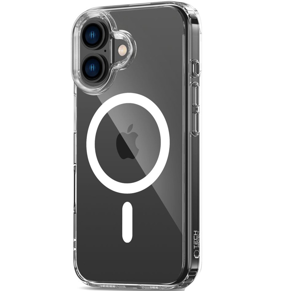 Etui Tech-Protect Flexair Hybrid do MagSafe do iPhone 16, przezroczyste